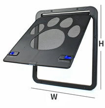 Lockable Magnetic Screen Pet Door in Footprint