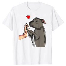 Love Dog Mom Graphic Men Casual T-shirts in White