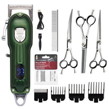 Low Noise Dog Hair Clipper in Green Set B