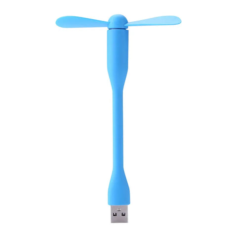 Mini USB Bendable Fan in Blue