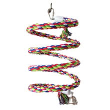 Multicoloured Parrot Rope Toy with Bell