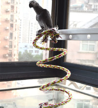 Alternate view of the Multicoloured Parrot Rope Toy with Bell