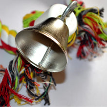 Multicoloured Parrot Rope Toy with Bell, product photo 6 of 7