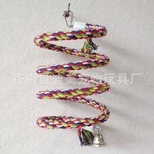 Multicoloured Parrot Rope Toy with Bell, product photo 7 of 7