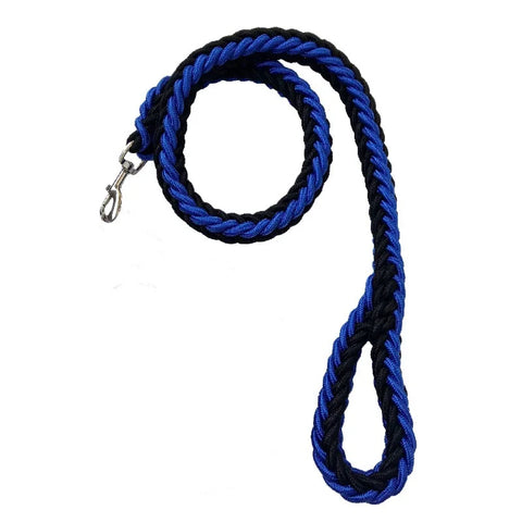 Nylon Dog Leash for Strong Control in Blue