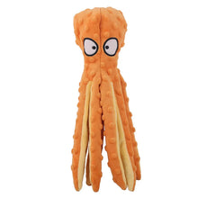 orange octupus inspired plush toy