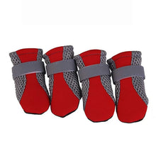 Outdoor Walking Summer Pet Shoes in Red