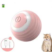 Pet Automatic Toy Ball with RGB Lights in Baby Pink 2
