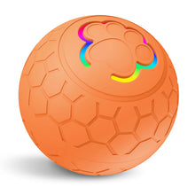 Pet Automatic Toy Ball with RGB Lights in Orange Ball