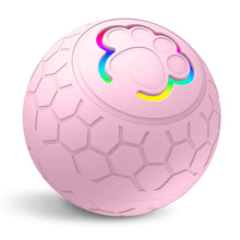 Pet Automatic Toy Ball with RGB Lights in Pink Ball