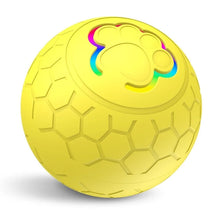 Pet Automatic Toy Ball with RGB Lights in Yellow Ball