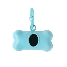 Pet Bone Pooper Scooper and Bag in Baby Blue Paw