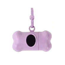 Pet Bone Pooper Scooper and Bag in Purple Paw