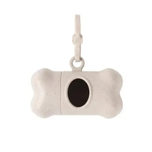 Pet Bone Pooper Scooper and Bag in White Beige Paw