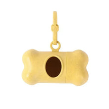 Pet Bone Pooper Scooper and Bag in Yellow Paw