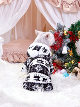 Pet Christmas Reindeer Hooded Pyjamas in Black