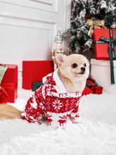 Pet Christmas Reindeer Hooded Pyjamas in Red