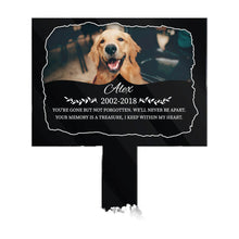 Pet Custom Acrylic Grave Marker on a white background
