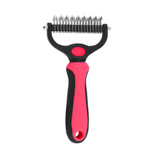 Pet Deshedding Brush for Dogs and Cats in 1018-Red L