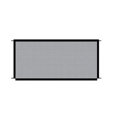 Black mesh pet barrier for doorways