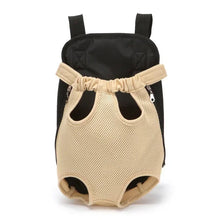 Pet Dog Carrier Mesh Backpack in Brown