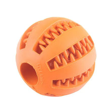 Pet Food Treat Feeder Toy Ball in Orange
