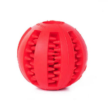 Pet Food Treat Feeder Toy Ball in Red