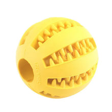 Pet Food Treat Feeder Toy Ball in Yellow