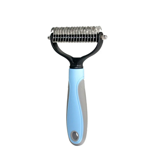 Pet Hair Removal Comb in Blue Large