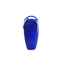 blue color dog whistle and clicker