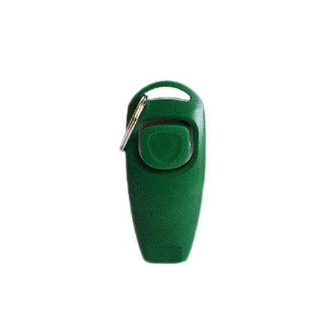 green dog whistle and clicker