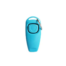 blue color dog whistle and clicker