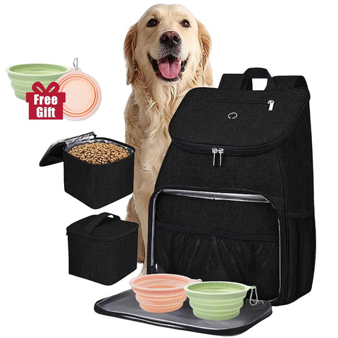 Pet Travel Organiser Bag in Black