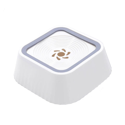 Pet Water Fountain Anti-Spill Water Bowl in White