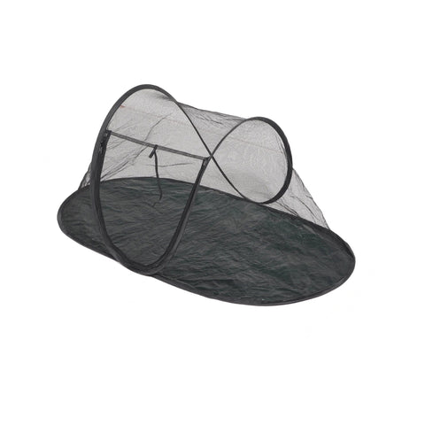 Black mesh folding pet tent