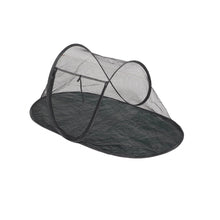Black mesh folding pet tent