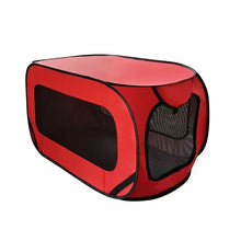 Portable Pop Up Dog Bed in Red