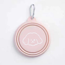 Portable Silicone Folding Pet Bowls in Pink