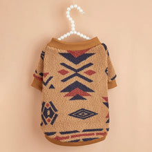 Printed Dog Hoodie in Light Coffee