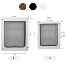 Alternate view of the Privacy Protection Flap Gate for Pets