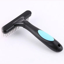 Professional Dog Grooming Rake in Blue