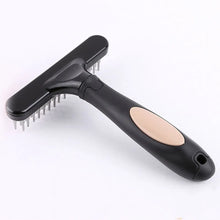 Professional Dog Grooming Rake in Coffee