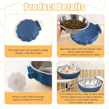 Pumpkin Shaped Hanging Food & Water Bowl, product photo 9 of 10
