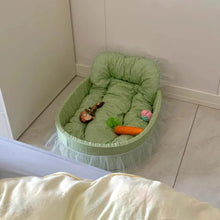 Real Mattress Pet Bed Pastel in Green