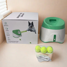 ball launcher with a box side view