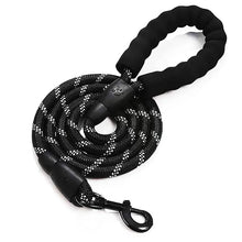 Reflective Dog Leash in Black