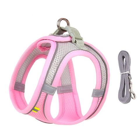 Reflective Pet Harness for Pets in Pink