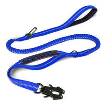 Reflective Shock Absorbing Pet Leashes in Blue