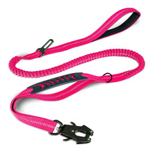 Reflective Shock Absorbing Pet Leashes in Pink