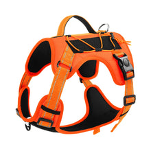 Reflective Tactical Dog Harness in Orange